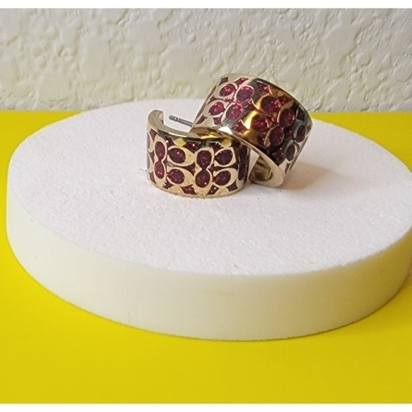 NWT Coach Hoop Earrings - Picture 5 of 6